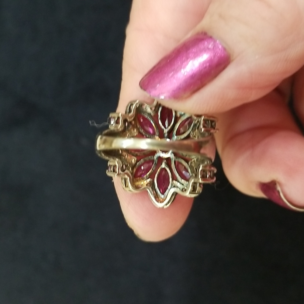 Raspberry Garnet Ring - image 3